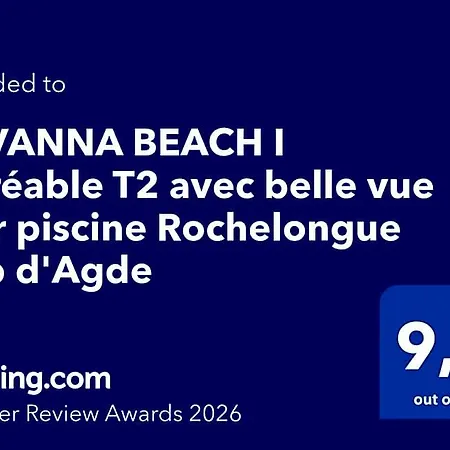 Hotel Savanna I Agreable T2 Avec Belle Vue Piscine Rochelongue Cap D'agde